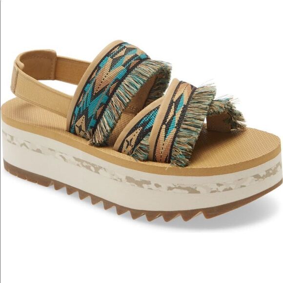 Teva platform sling back sandal💥size 7, size 8, size 9 new - Picture 6 of 15